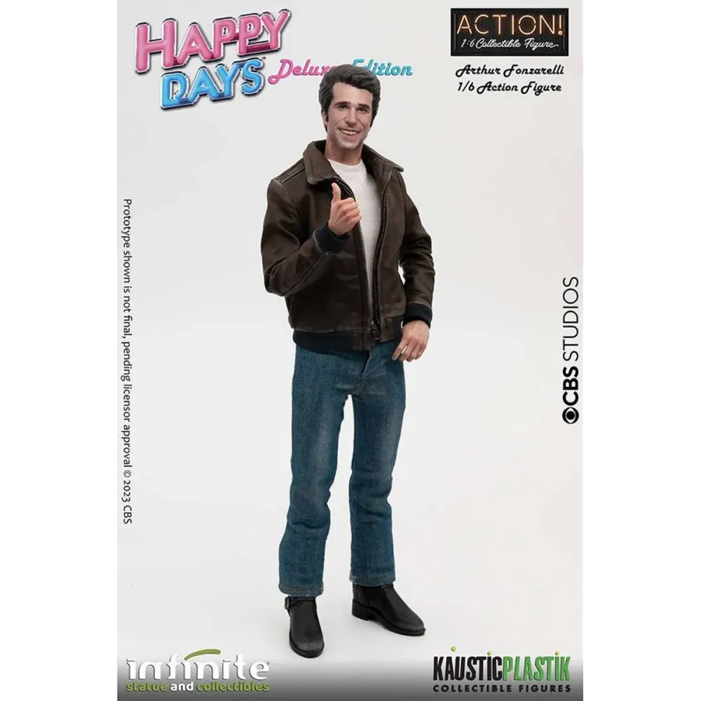 Fonzie Happy Days Action Figure 1/6 With Jukebox Deluxe Version