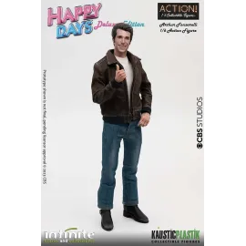 Fonzie Happy Days Action Figure 1/6 With Jukebox Deluxe Version