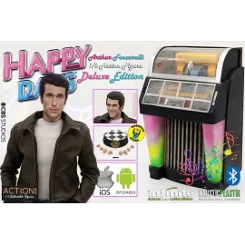 Fonzie Happy Days Action Figure 1/6 With Jukebox Deluxe Version